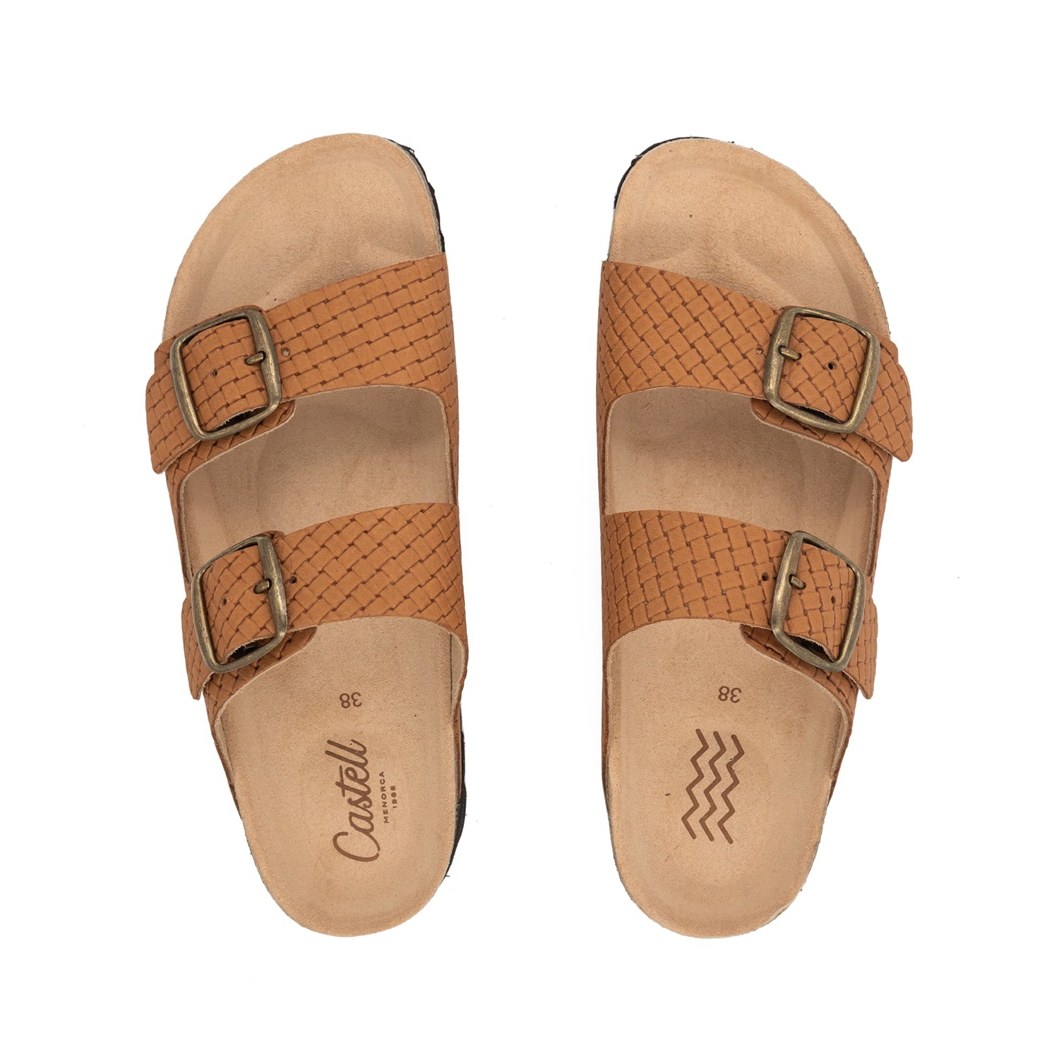 Plain Leather Sandal With Open Toe For Women - 1727 M Greco Trenza