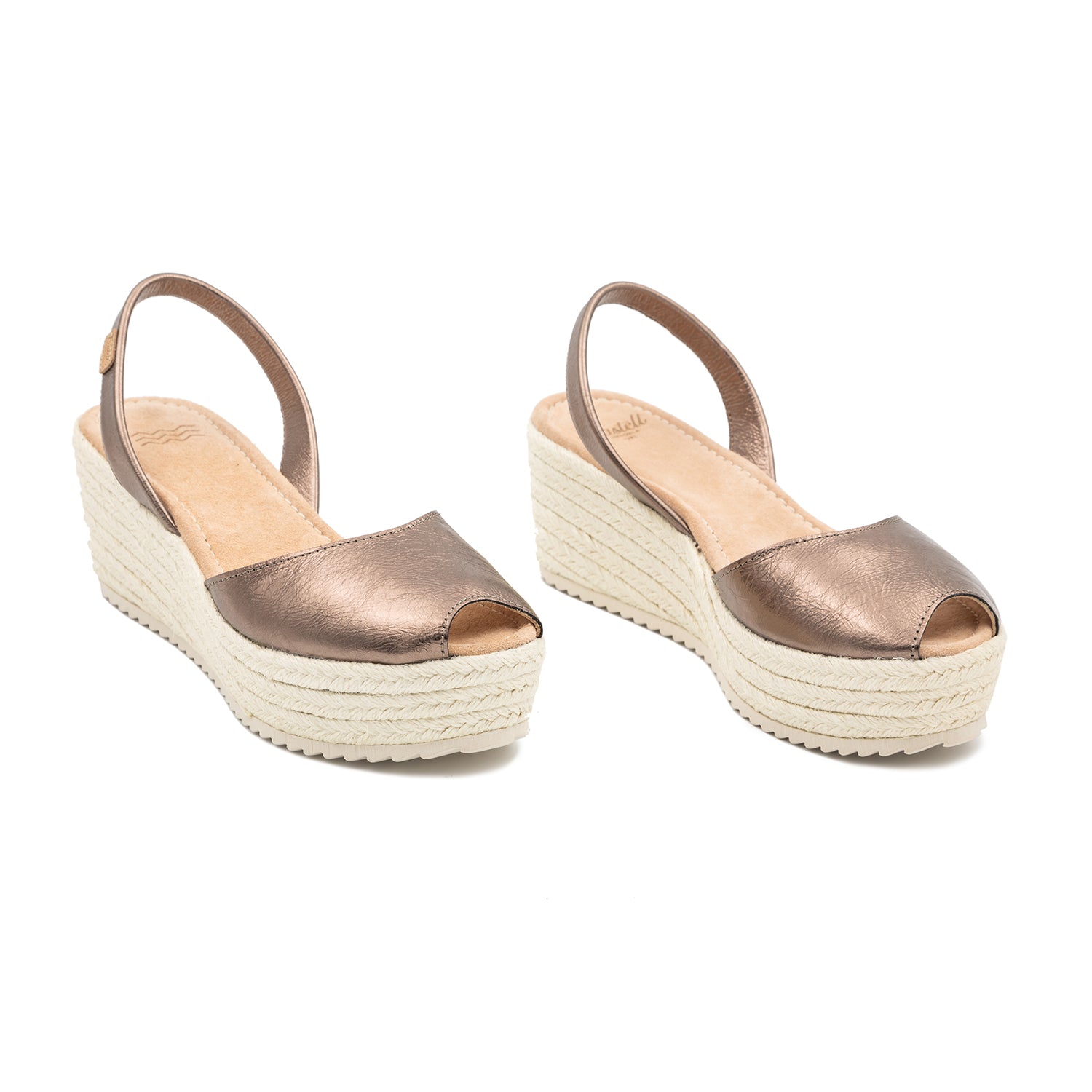 Standard Leather Menorcan Sandal With Metallic Touch For Women – 2580 Vico Las Vegas