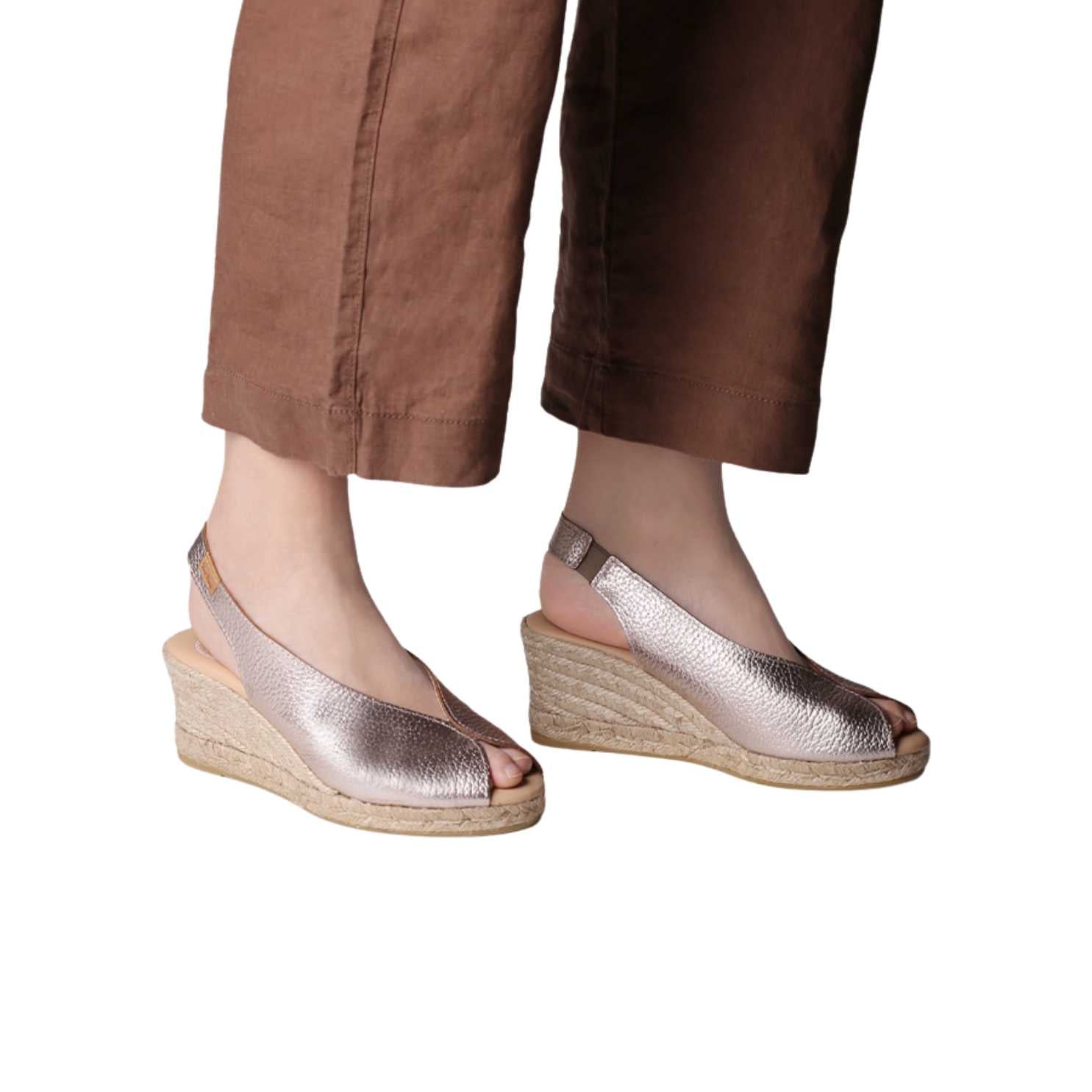 Plain Leather Wedges For Women - Boira