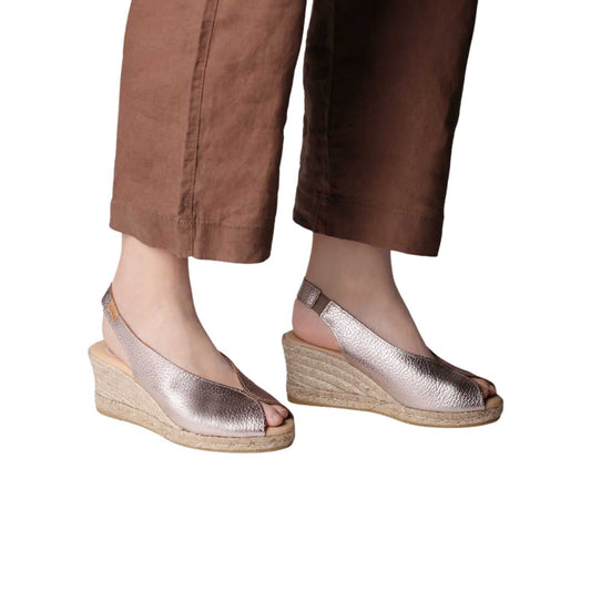Plain Leather Wedges For Women - Boira