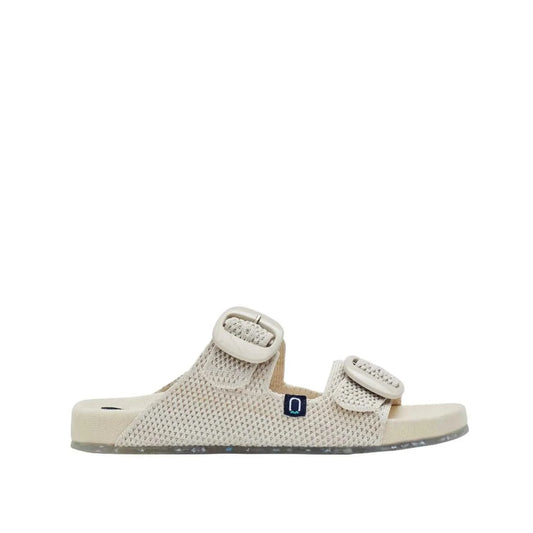 Colour_Stone(Pedra) | Double-Strap Slide Knit Fabric Sandal For Women - 1970 Cordelia Sequal