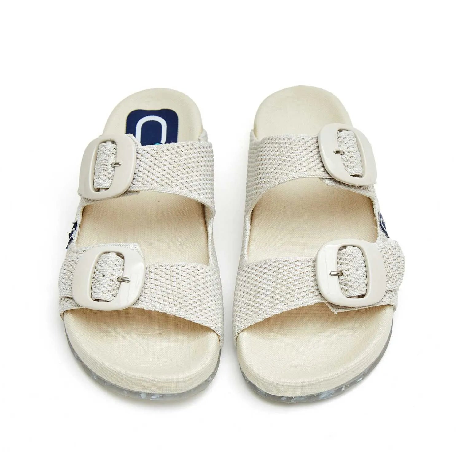Double-Strap Slide Knit Fabric Sandal For Women - 1970 Cordelia Sequal