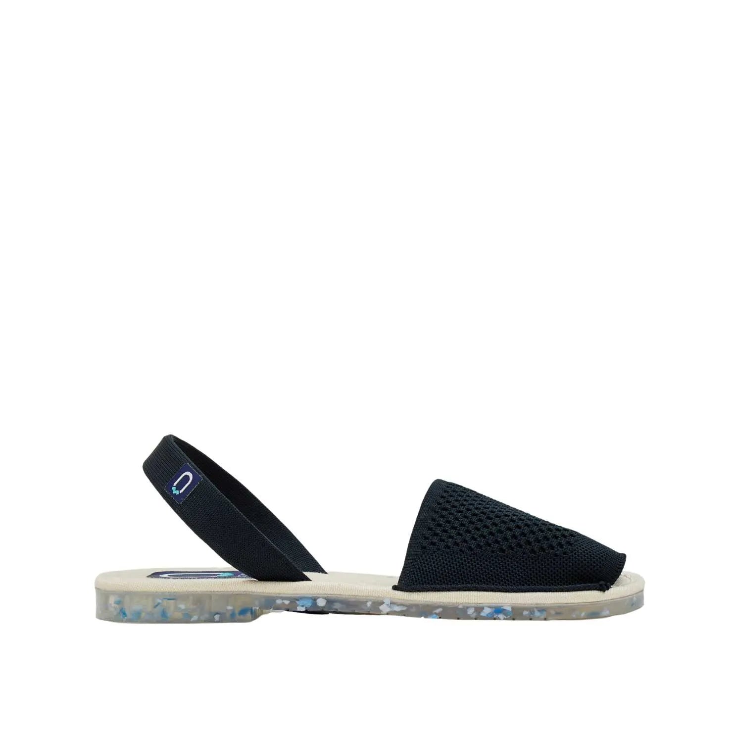 Open Toe Knit Fabric Sandal For Women - Coral Ocean Sequal