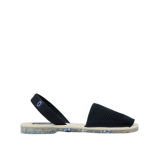 Colour_Black(Negre) | Open Toe Knit Fabric Sandal For Women - Coral Ocean Sequal