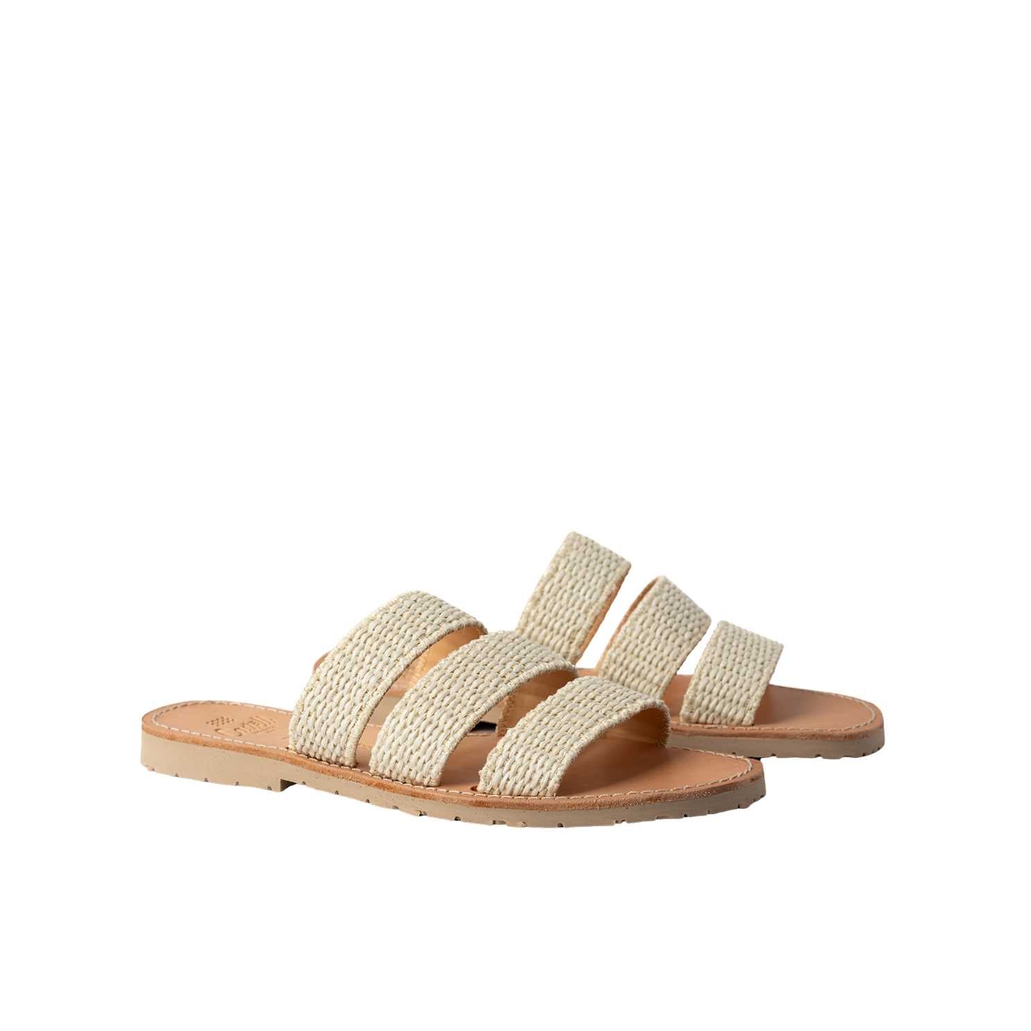 Classic Open toe Menorcan Three-Strap Sandals For Women - A Rueda 273