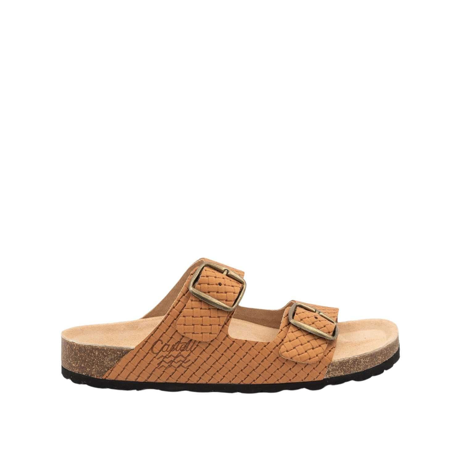 Plain Leather Sandal With Open Toe For Women - 1727 M Greco Trenza