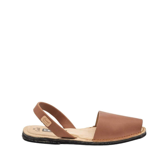 Colour_Tan(Cuero) | Classic Leather Menorcan Sandal For Men - Cavalleria Sam Rec Picaso