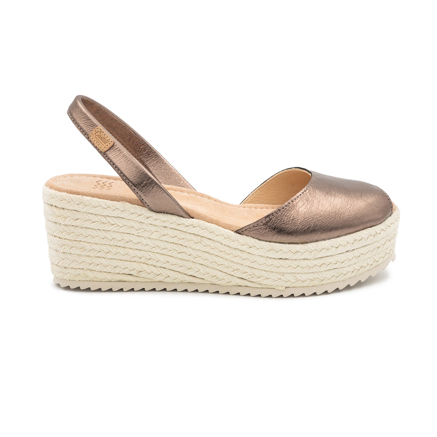 Standard Leather Menorcan Sandal With Metallic Touch For Women – 2580 Vico Las Vegas