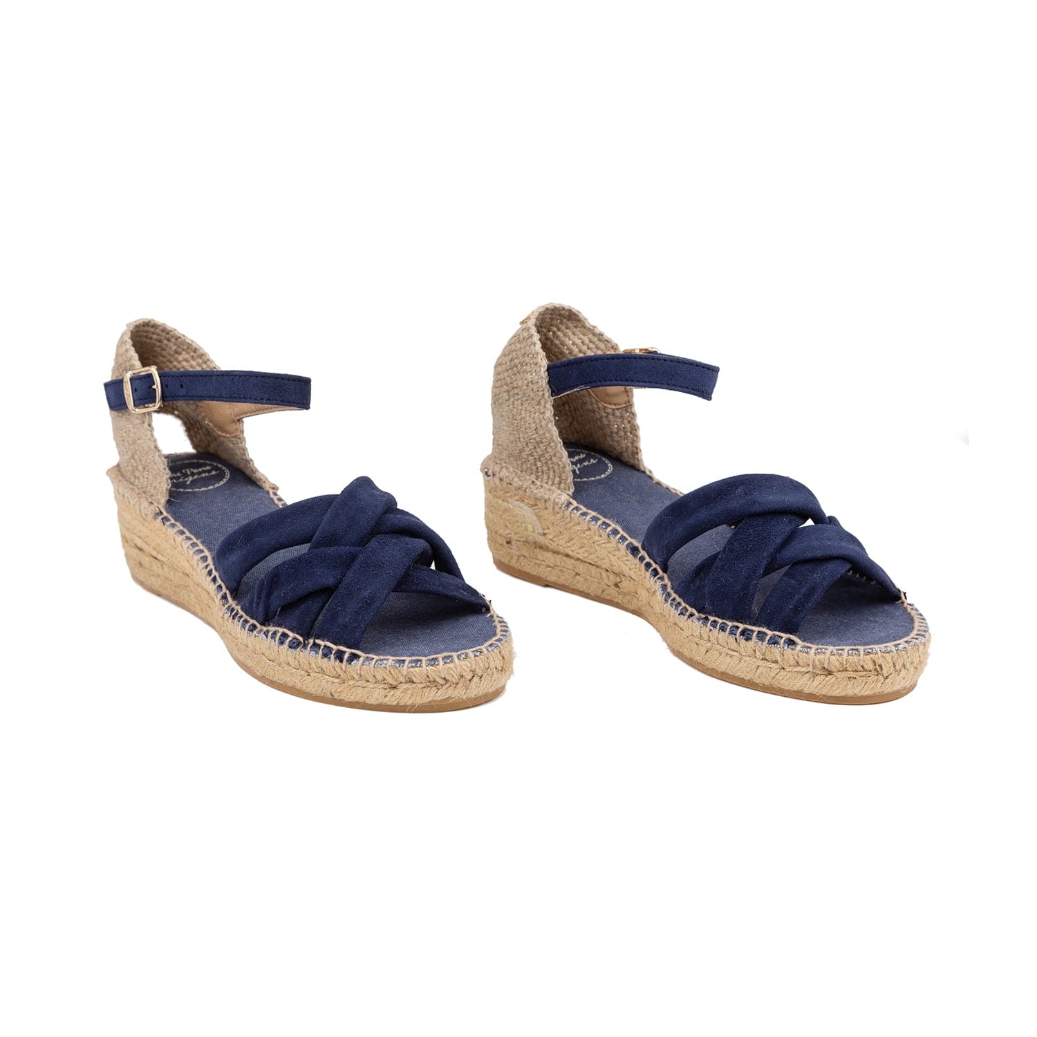 Plain Suede Leather Wedge Espadrille for Women - Buma-A