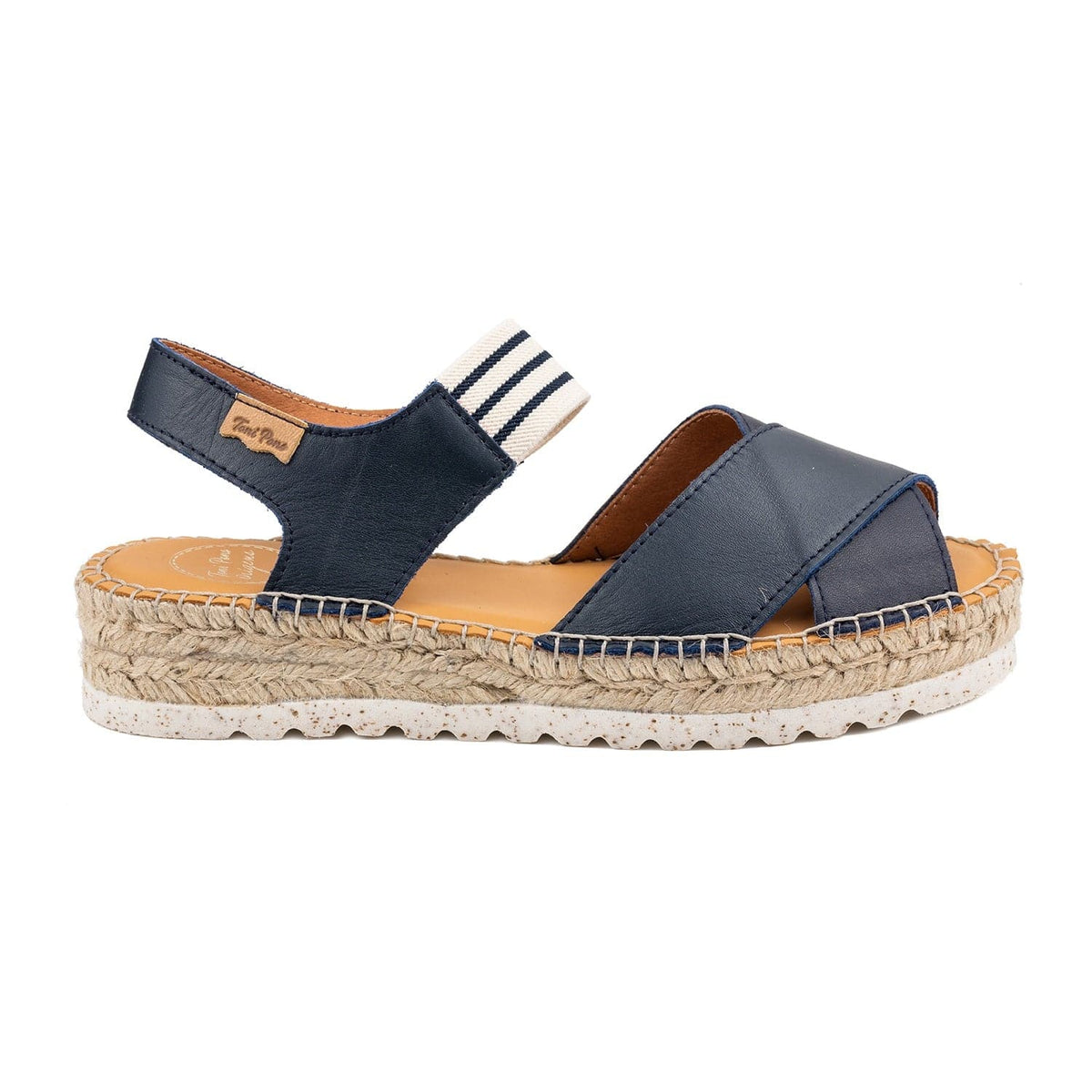 Plain Leather Wedge Espadrille for Women - Emily-SW – Alpargata Uris